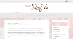 Desktop Screenshot of chefjohnnyvee.com